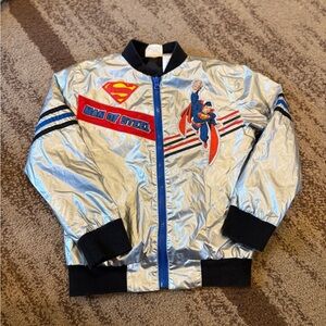 Superman Kids Costume Jacket - Silver and Black